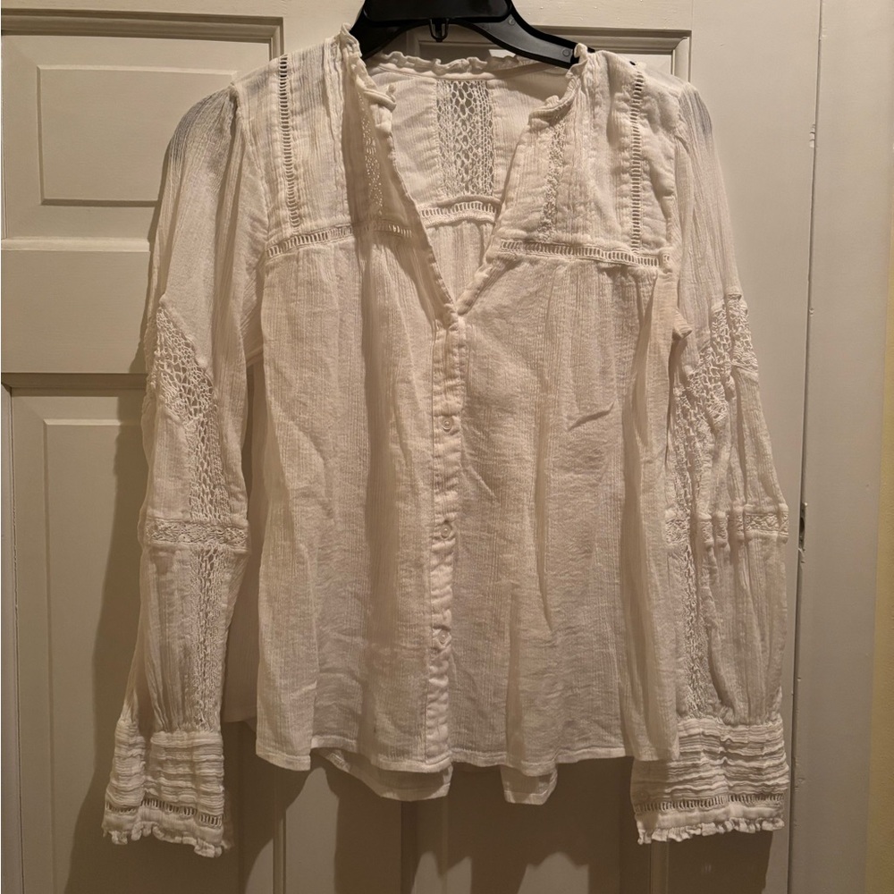 Free People White Blouse